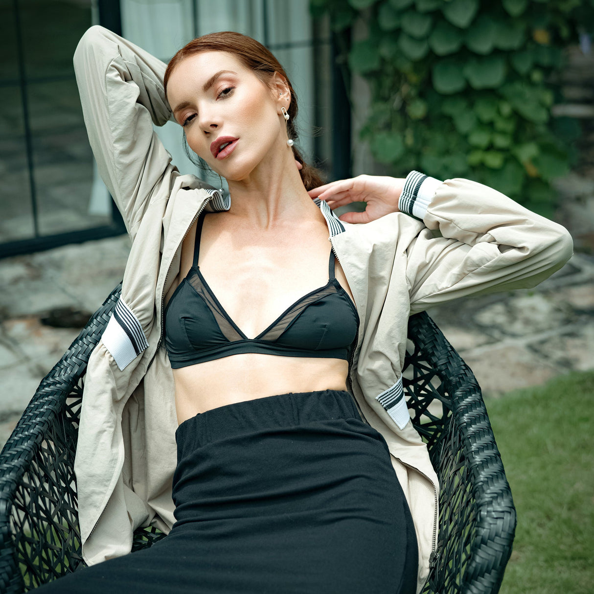 KAMALA Recycled Feminine Bomber Jacket - Sumiye Co