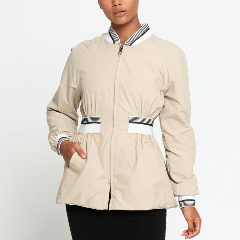 KAMALA Recycled Feminine Bomber Jacket - Sumiye Co