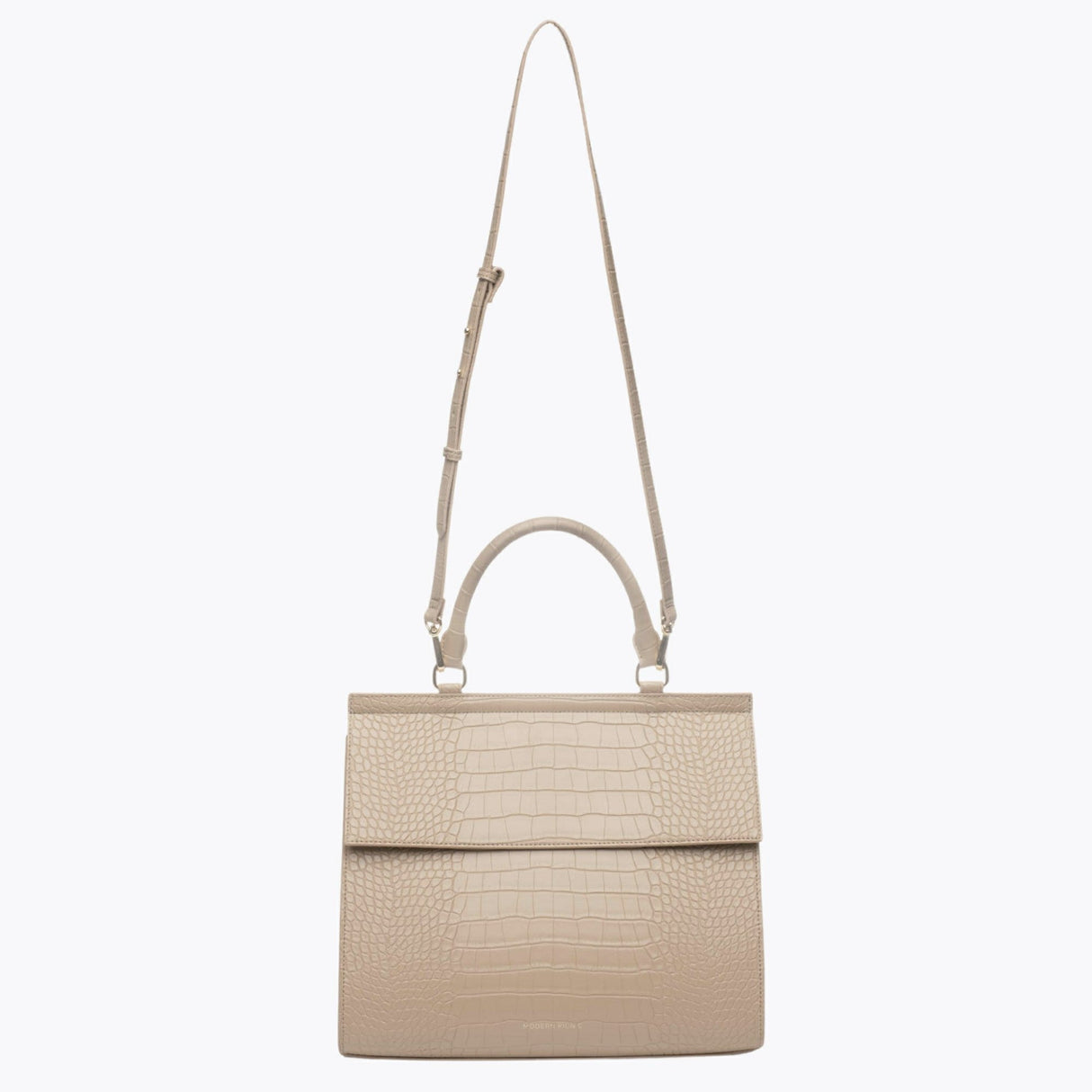 The Large Luncher - Cream Croc | Designer Lunch Bags & Totes - Sumiye Co