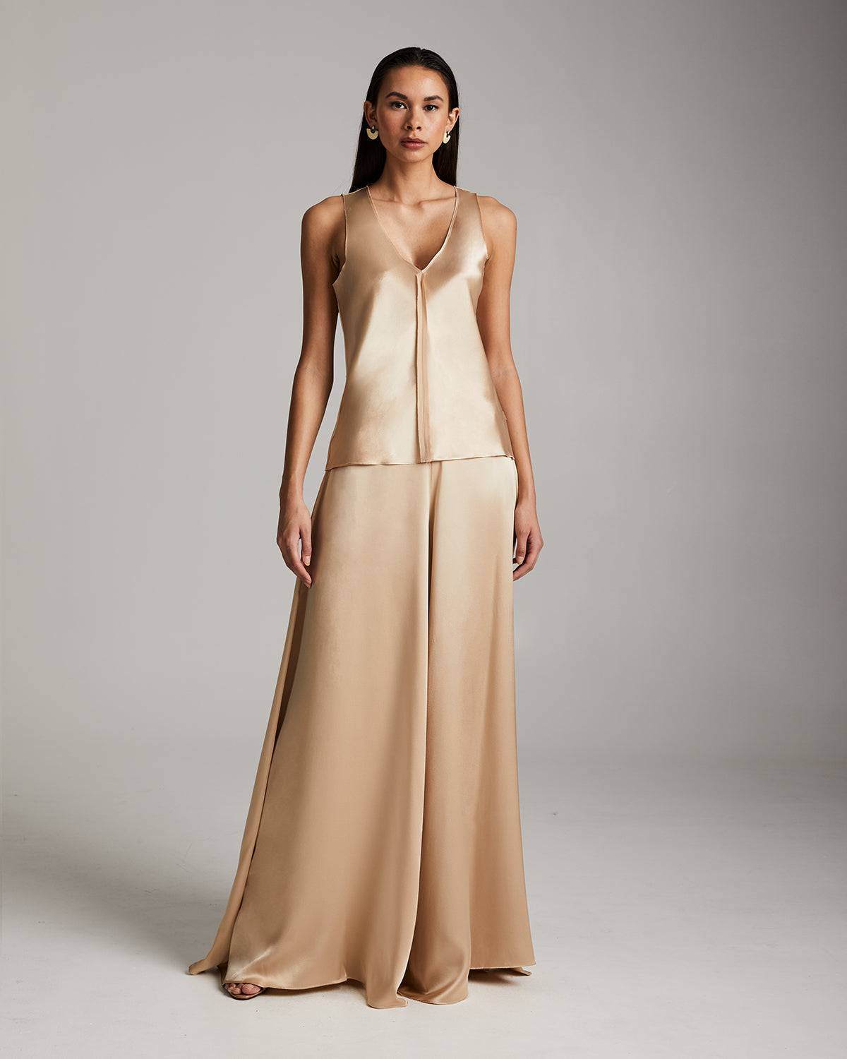 Silk Palazzo Pants - Sumiye Co