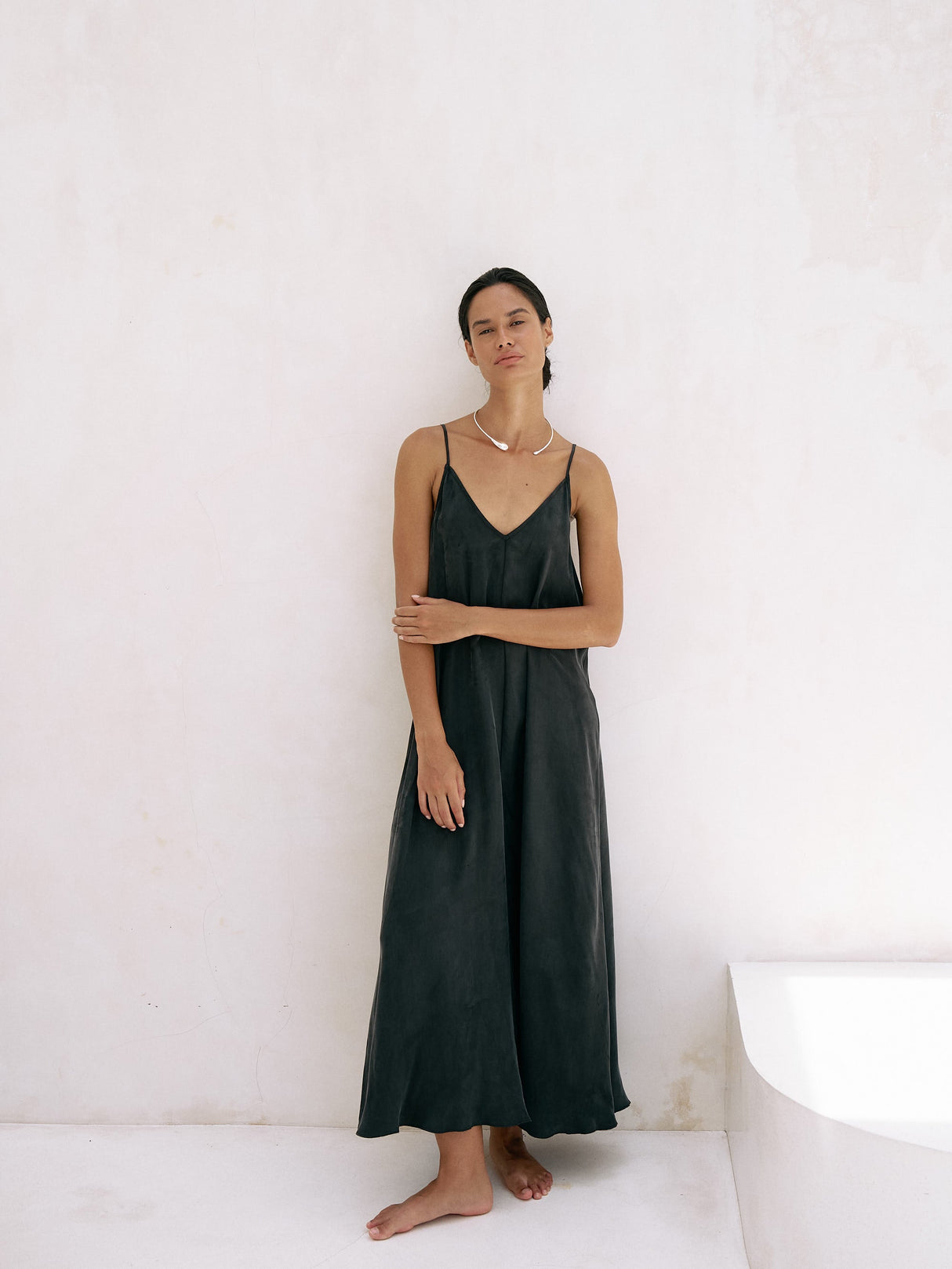 Lucid Flow Maxi Dress - Black - Sumiye Co