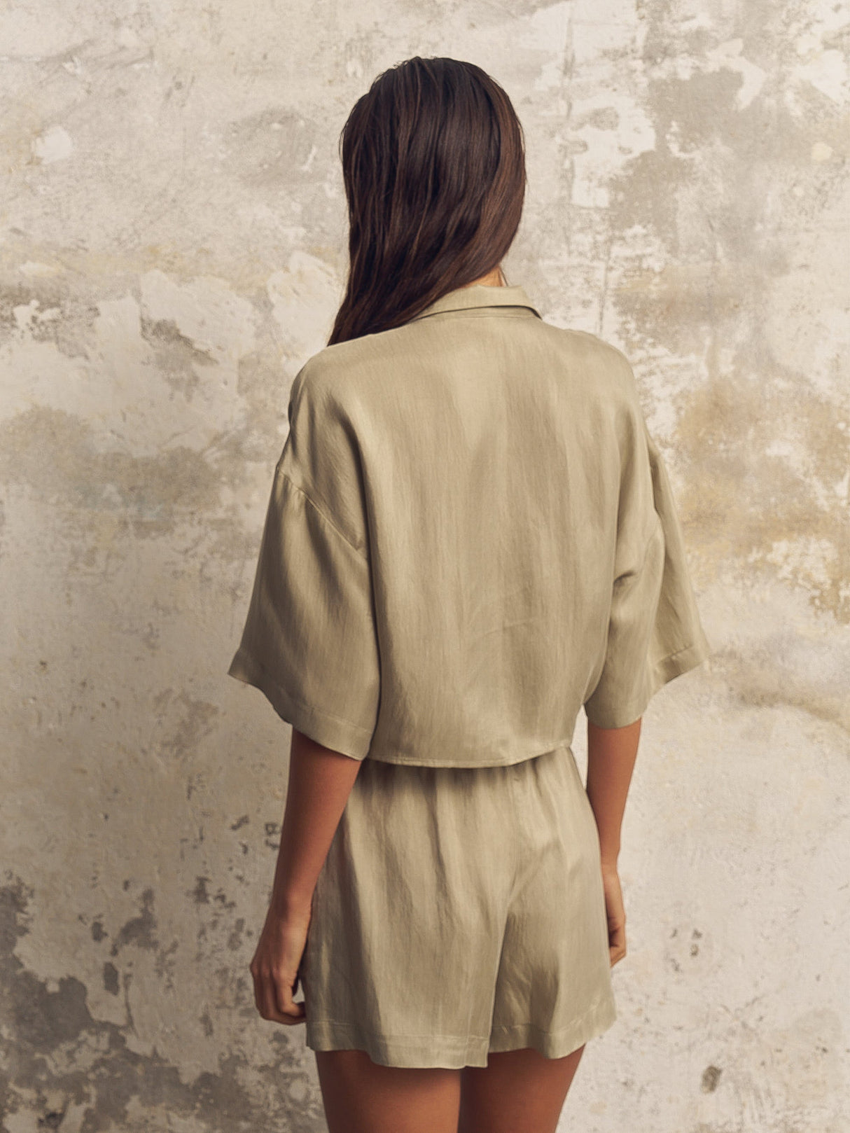 Lucid Tie Shirt - Khaki Green - Sumiye Co