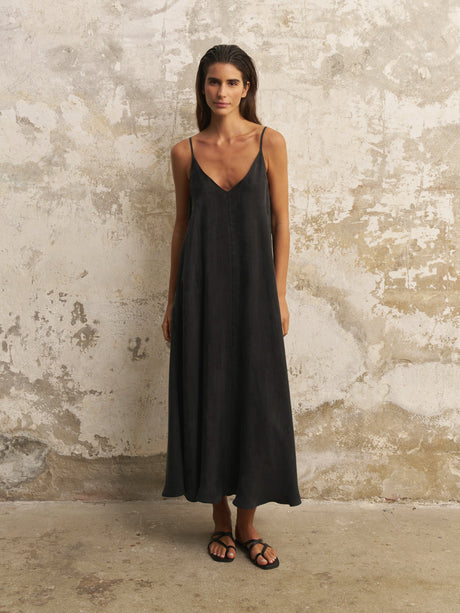 Lucid Flow Maxi Dress - Black - Sumiye Co