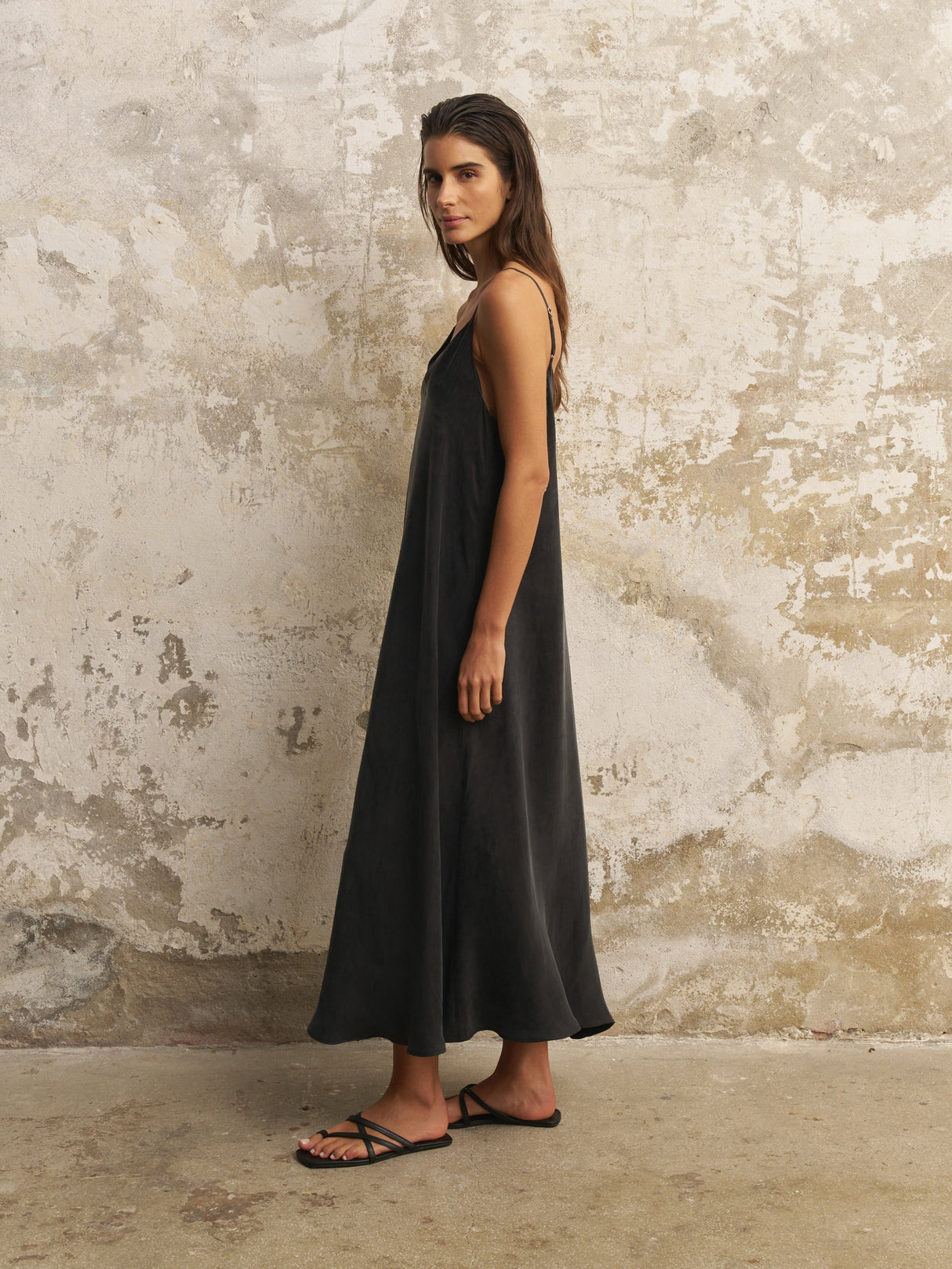 Lucid Flow Maxi Dress - Black - Sumiye Co
