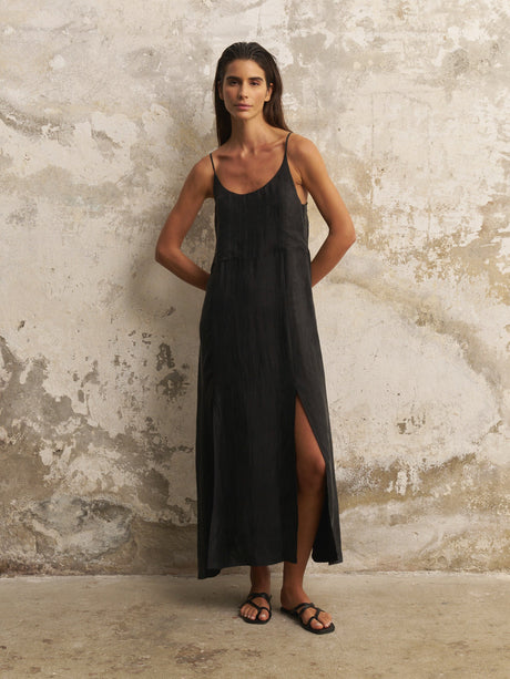 Lucid Midnight Maxi Dress - Black - Sumiye Co