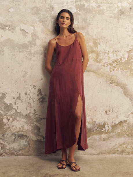 Lucid Midnight Maxi Dress - Burgundy - Sumiye Co