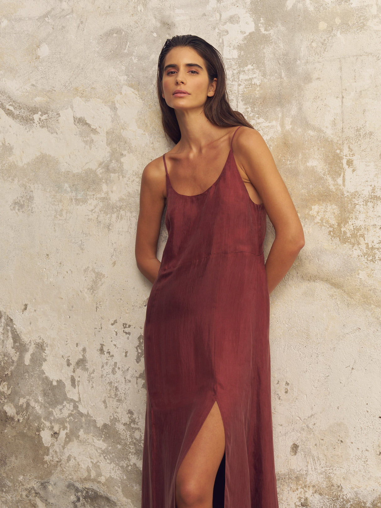 Lucid Midnight Maxi Dress - Burgundy - Sumiye Co
