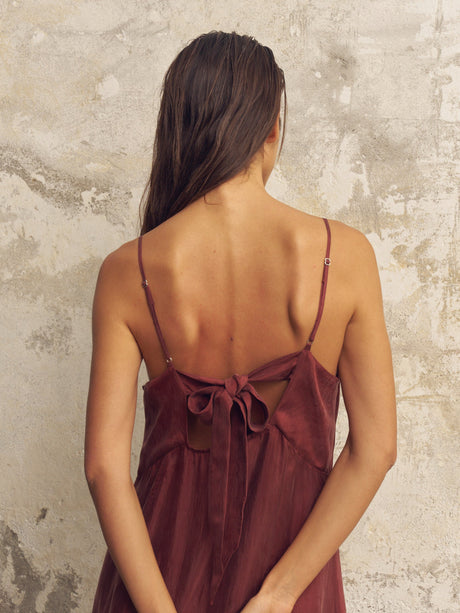 Lucid Midnight Maxi Dress - Burgundy - Sumiye Co