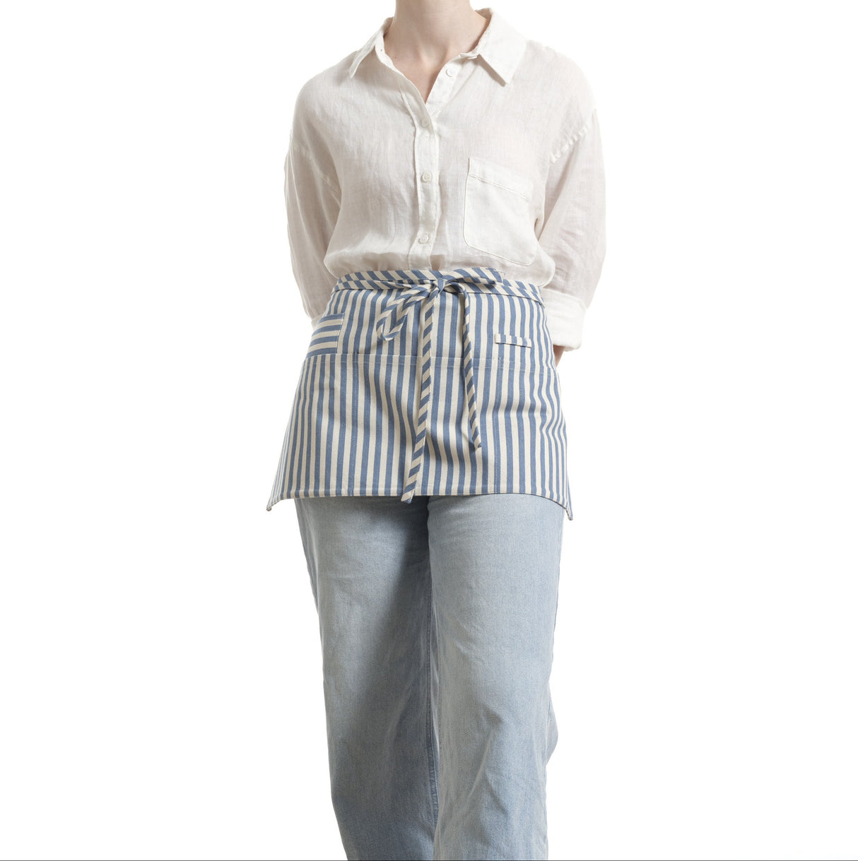 Waist Apron for Women and Men - Short Apron With 3 Pockets-5