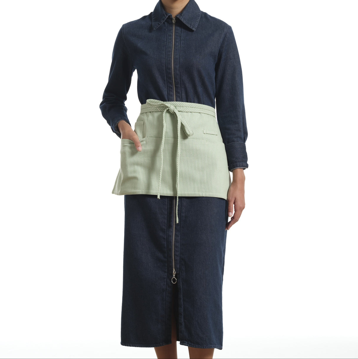 Waist Apron for Women and Men - Short Apron With 3 Pockets-10