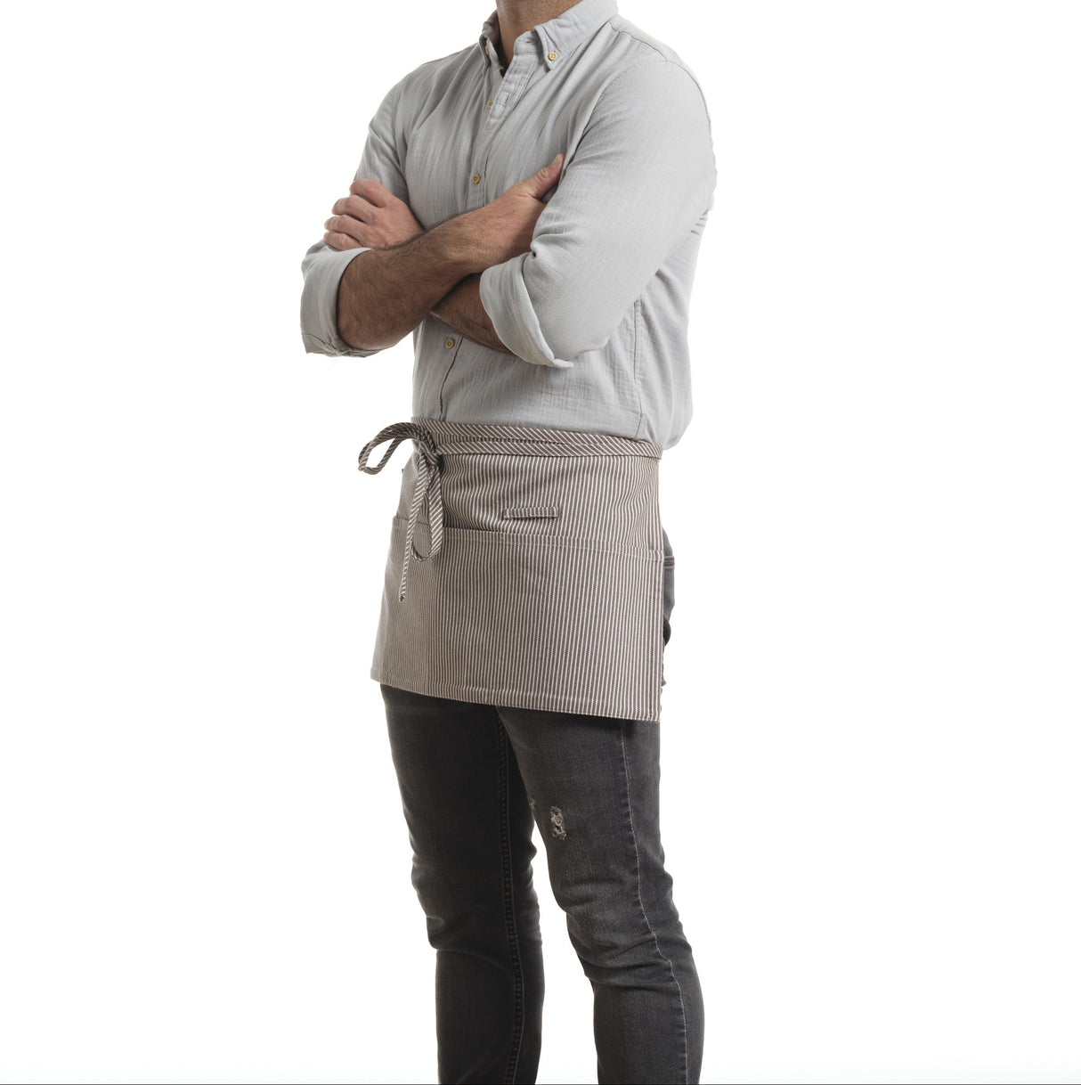Waist Apron for Women and Men - Short Apron With 3 Pockets-9