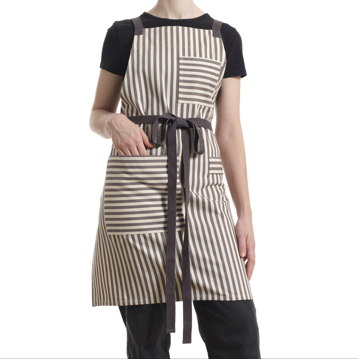 Crossback Apron with Pockets, Gardening Apron and Serving Aprons-6