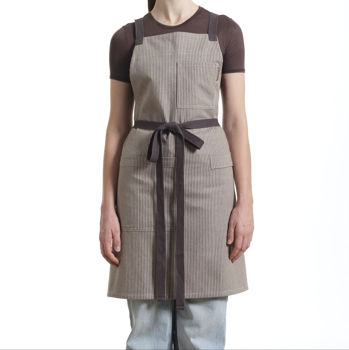 Crossback Apron with Pockets, Gardening Apron and Serving Aprons-9