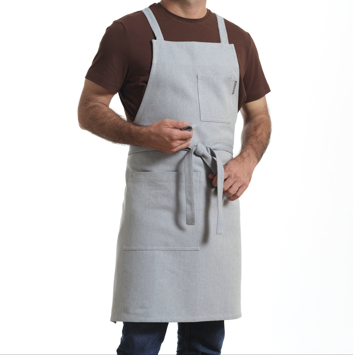 Crossback Apron with Pockets, Gardening Apron and Serving Aprons-1