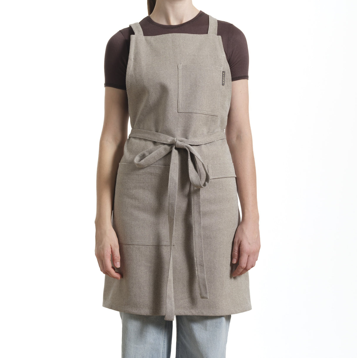Crossback Apron with Pockets, Gardening Apron and Serving Aprons-0