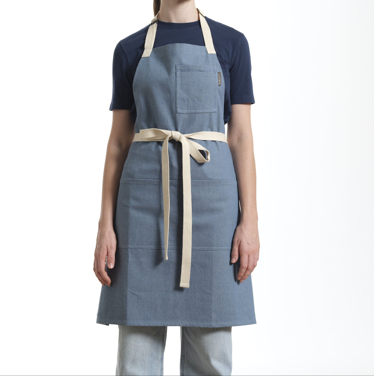 Bib Apron with Pockets, Cotton Apron for Women and Men-1