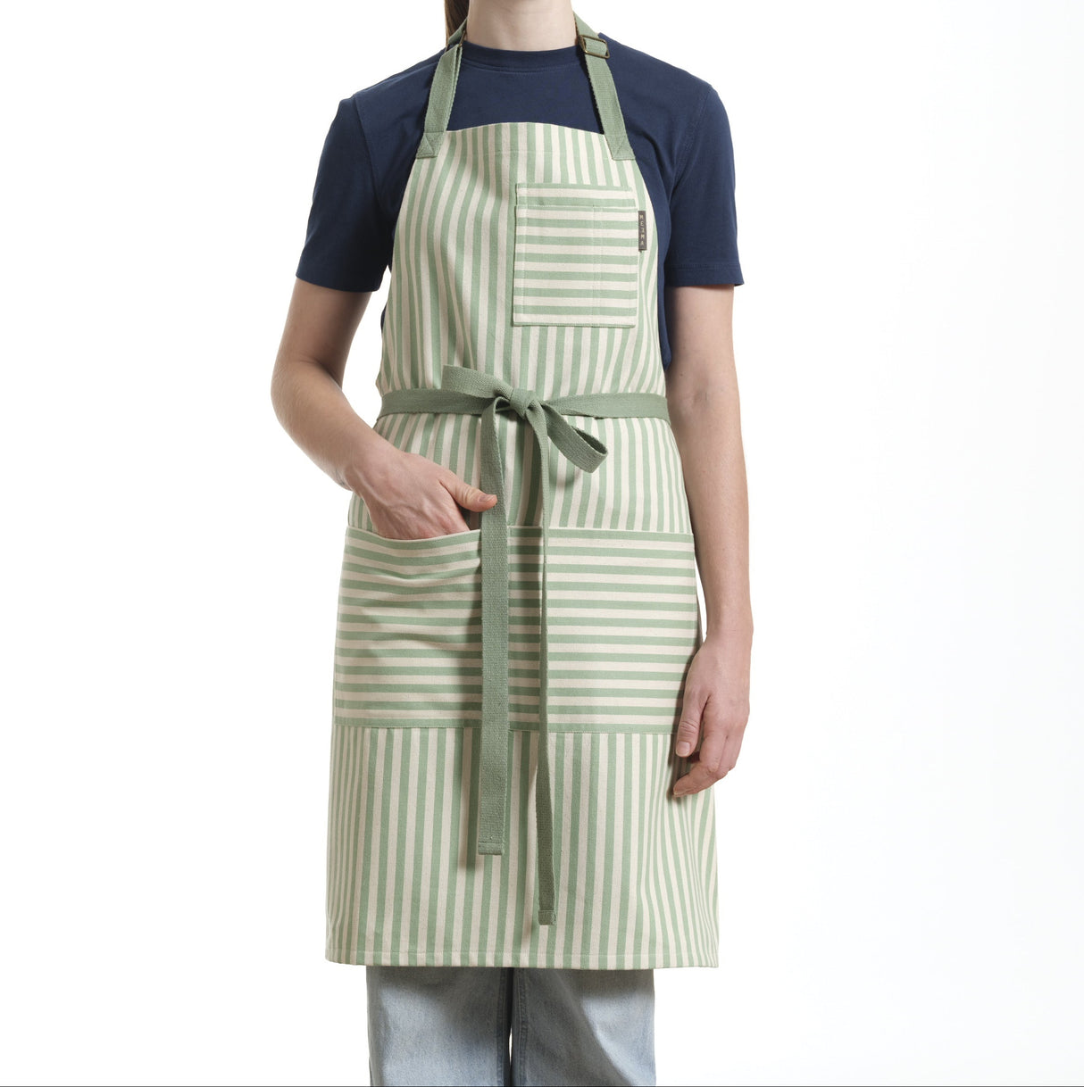 Bib Apron with Pockets, Cotton Apron for Women and Men-7