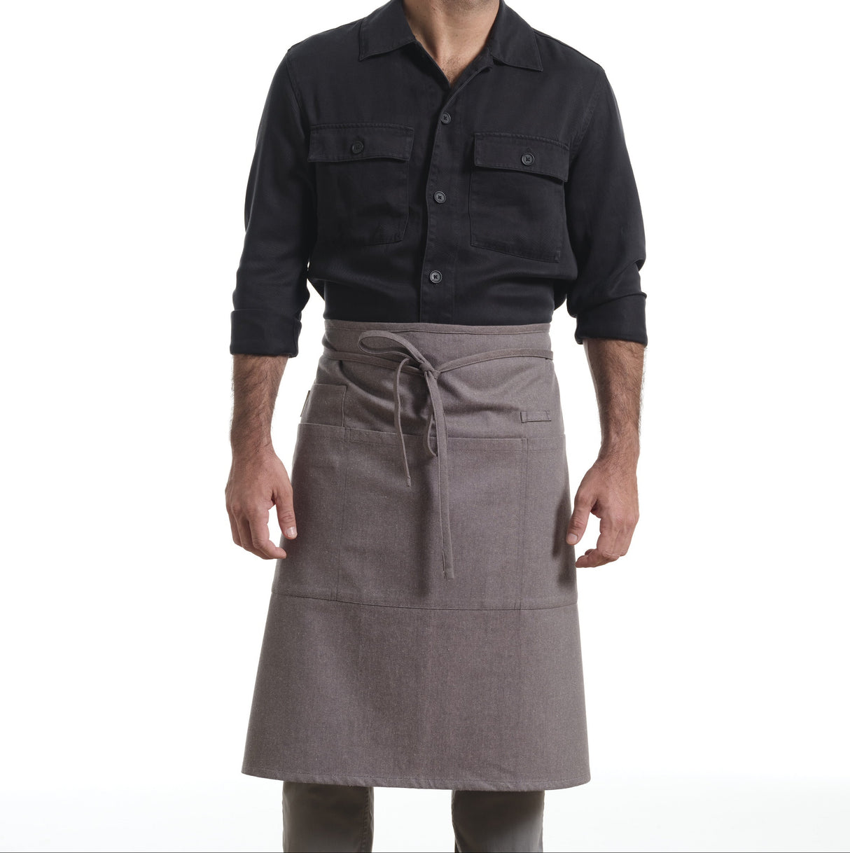 Bistro Apron with Pockets, Cotton Apron for Kitchen & Restaurant-2
