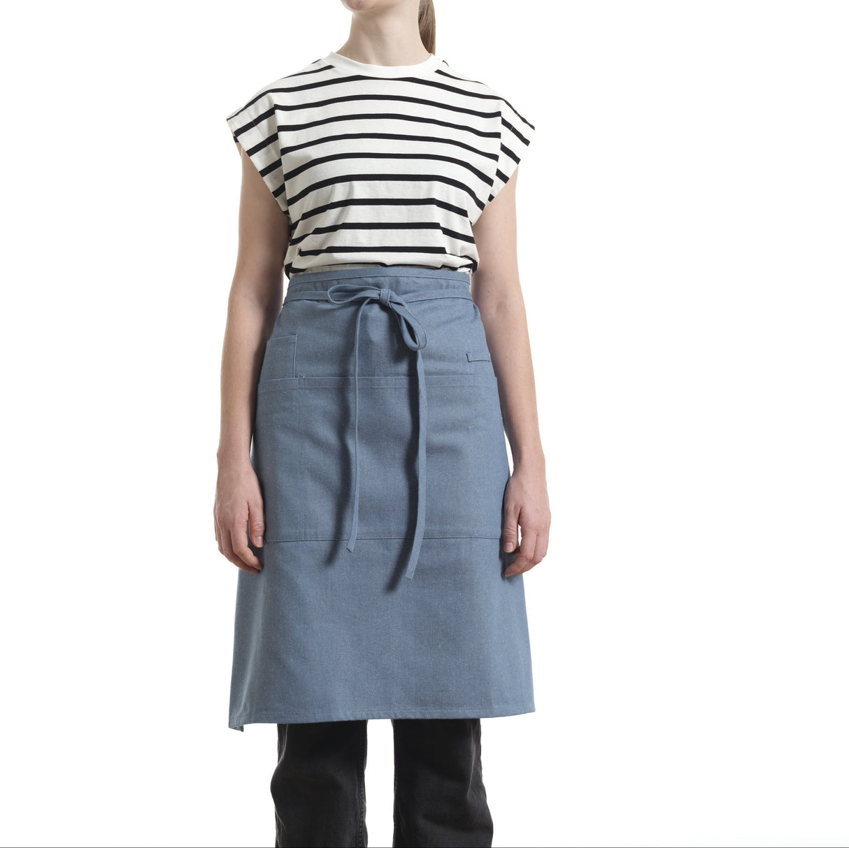 Bistro Apron with Pockets, Cotton Apron for Kitchen & Restaurant-3