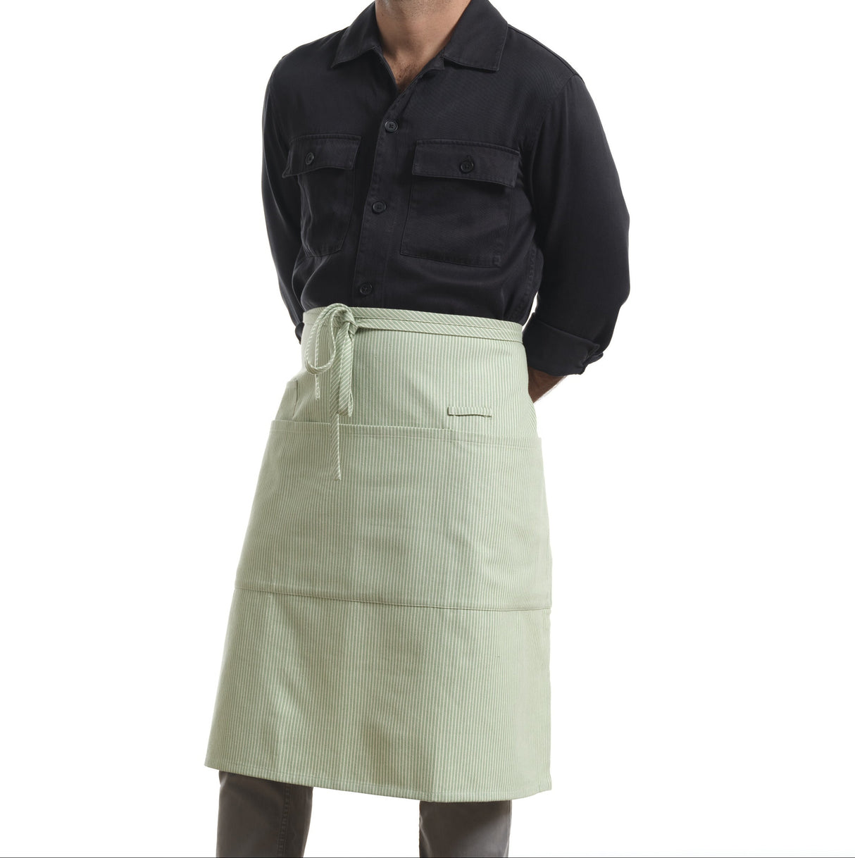 Bistro Apron with Pockets, Cotton Apron for Kitchen & Restaurant-10