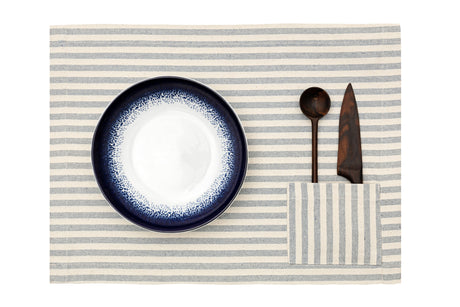 Placemats with Pocket, Set of 4 - Denim-2