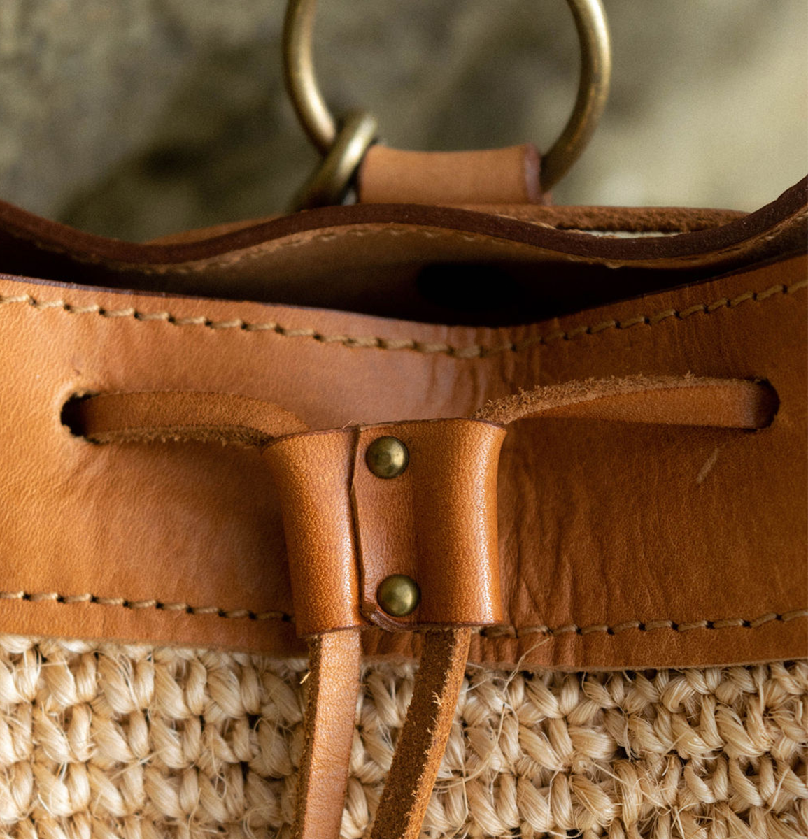 Transito Woven Mini Backpack - Natural - Sumiye Co
