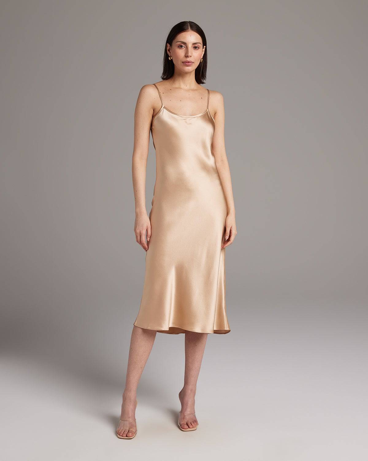 Midi Slip Dress - Sumiye Co