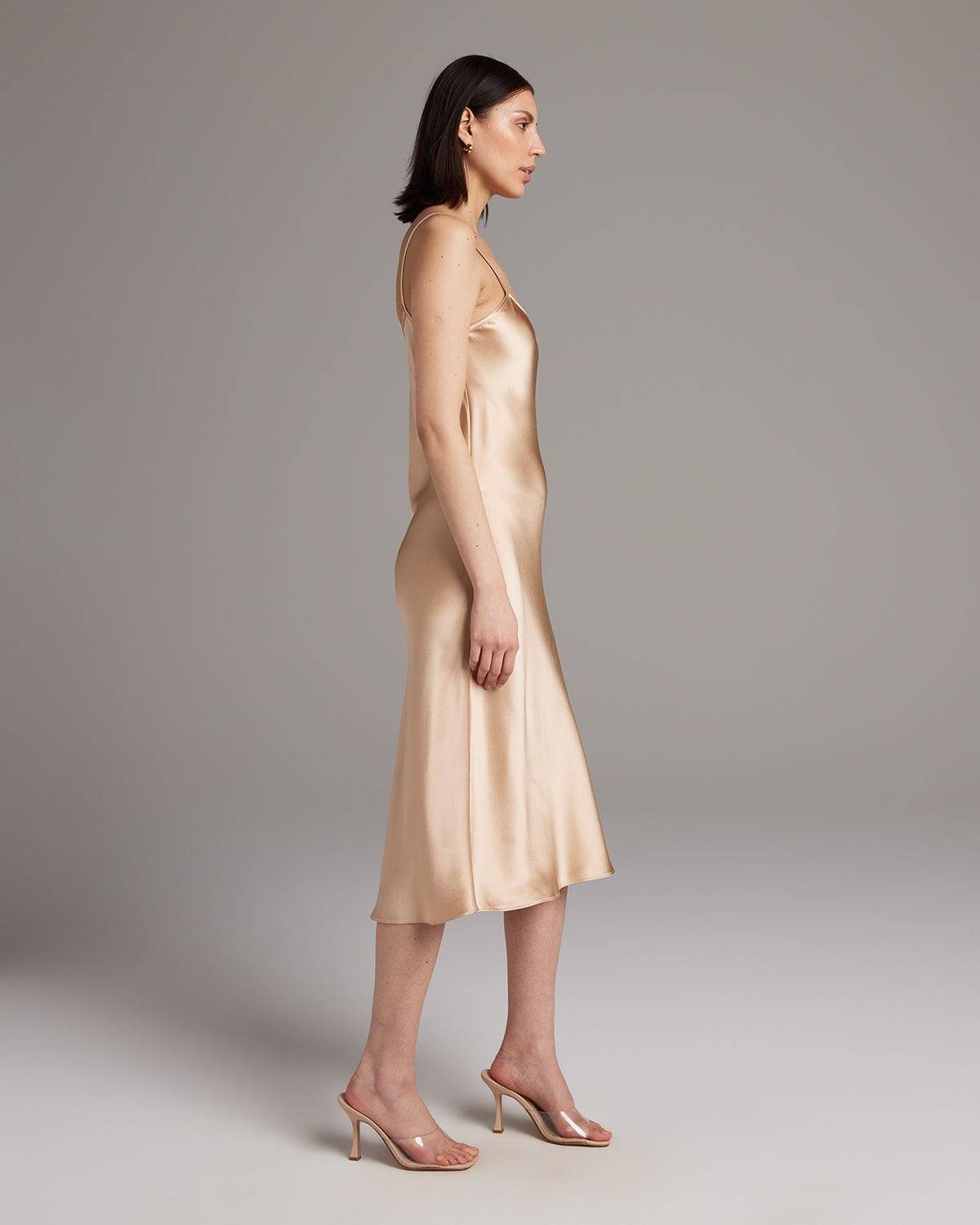 Midi Slip Dress - Sumiye Co