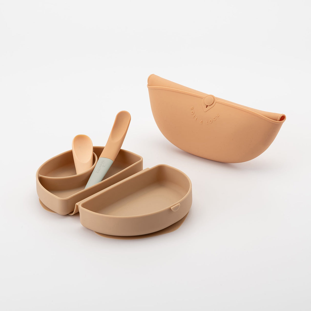 Sili Mini Go: Silicone Travel Meal Set - Golden Boost - Sumiye Co