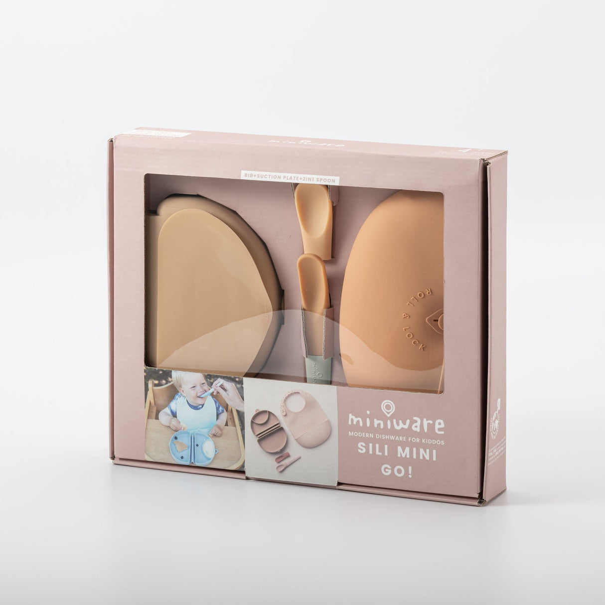 Sili Mini Go: Silicone Travel Meal Set - Golden Boost - Sumiye Co