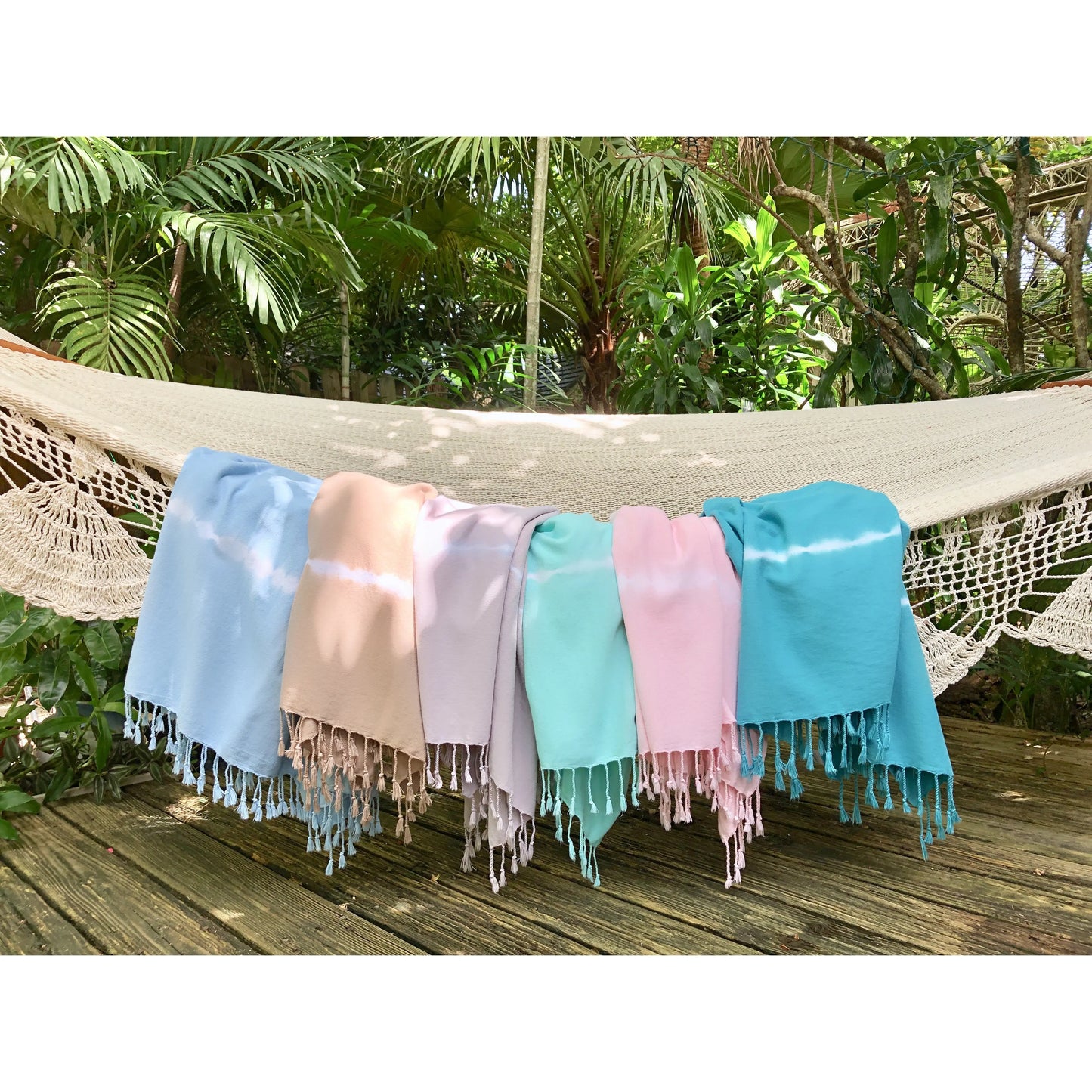 Mint Tie Dye Turkish Beach Towel-2