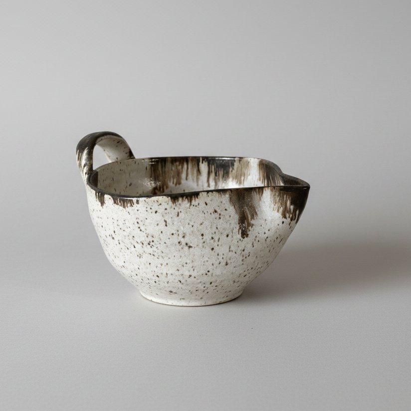 Luna Batter Bowl | Farmhouse Style Stoneware Clay | Handmade - Sumiye Co