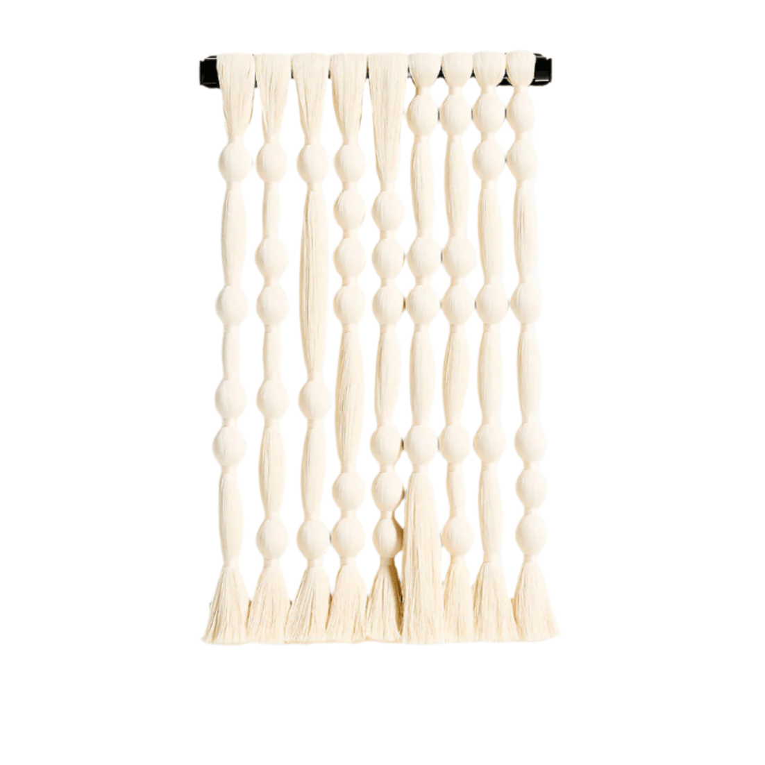 Decorative wall hanging with a textured pattern on a white background