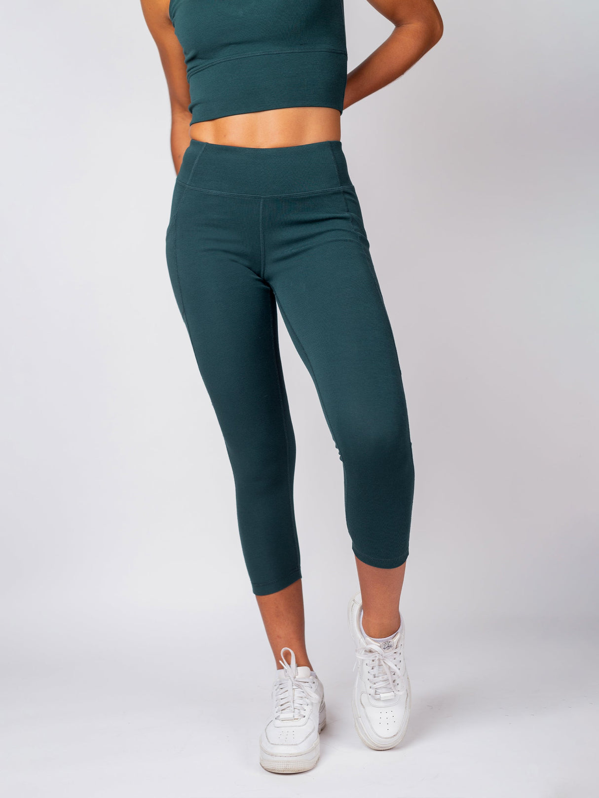 PlantTec™ Crop/Petite Leggings | Monstera - Sumiye Co