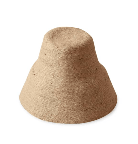 Jute Crochet Straw Hat in Nude Beige - Sumiye Co
