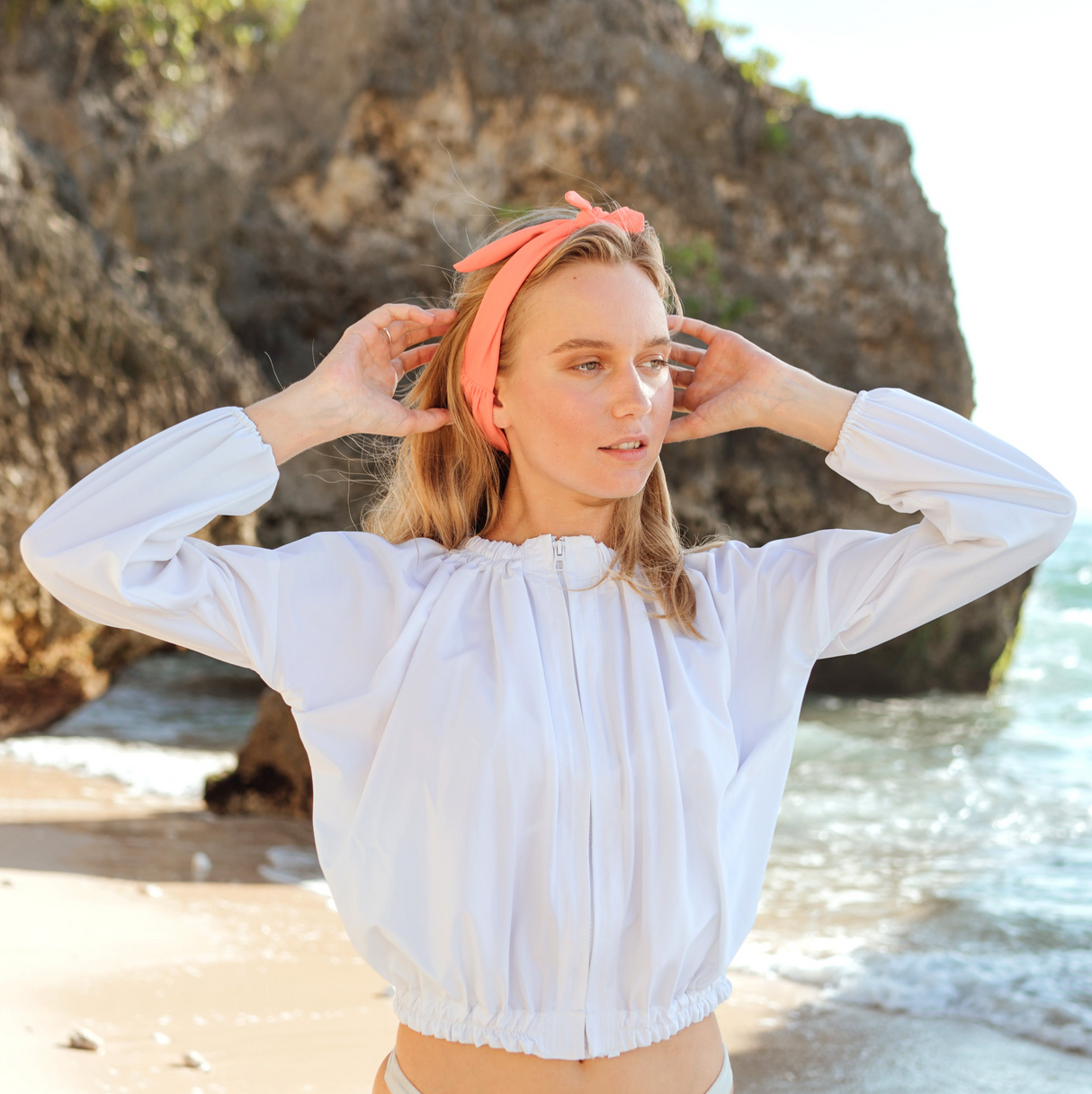 Travel Jacket - White - Sumiye Co