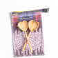 Olivewood Hand Carved Heart Teaspoons Set of 2