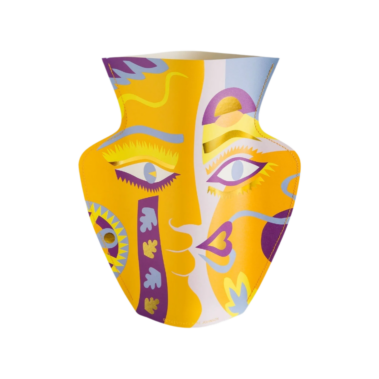 Claire Johnson Paper Vase - Orange by Octaevo - Sumiye Co