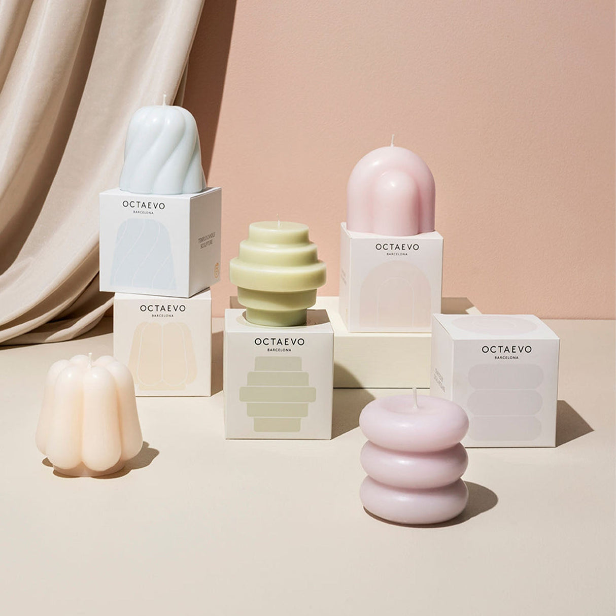OCTAEVO Templo Candle - Pale Lilac - Sumiye Co