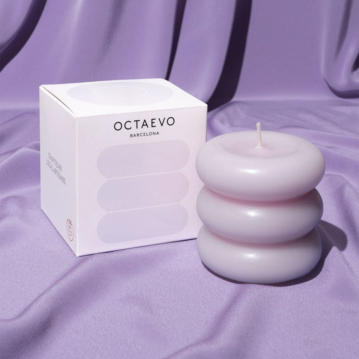 OCTAEVO Templo Candle - Pale Lilac - Sumiye Co