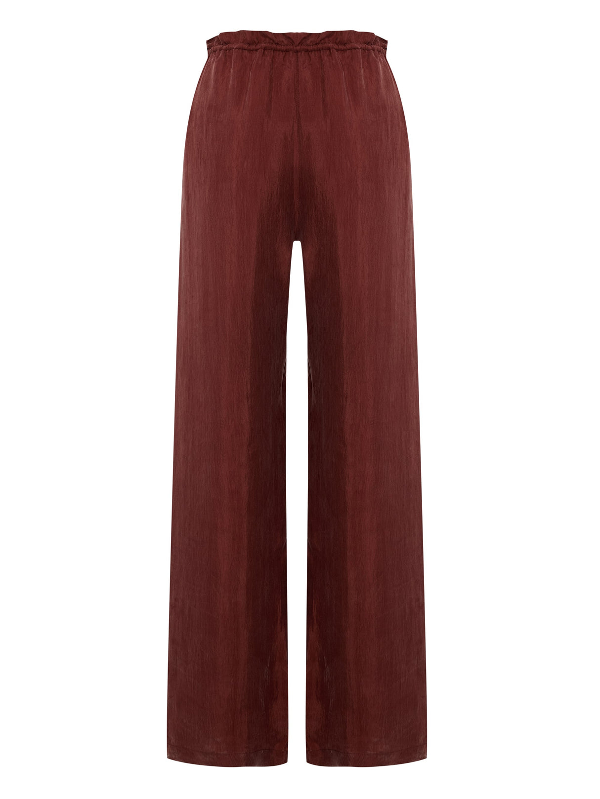 Lucid Flow Tie Pants - Burgundy - Sumiye Co