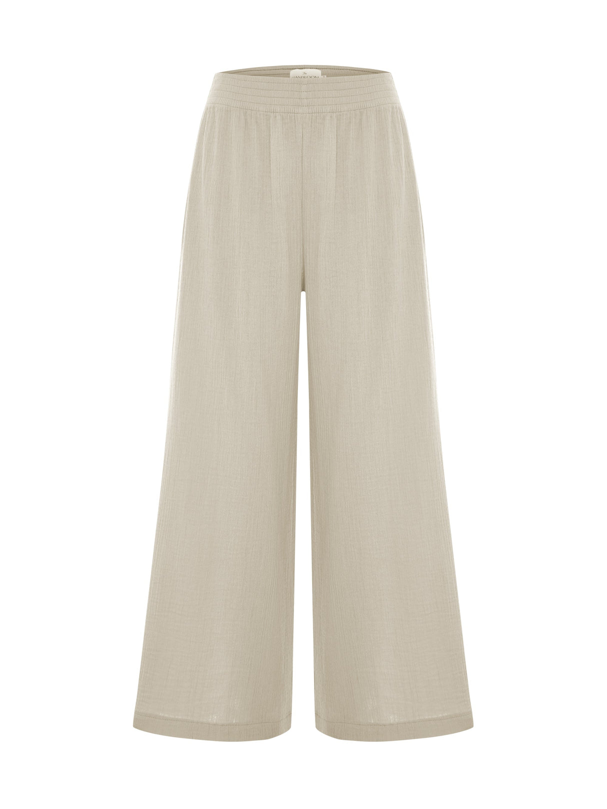 Aura Palazzo Pants - Oatmeal - Sumiye Co