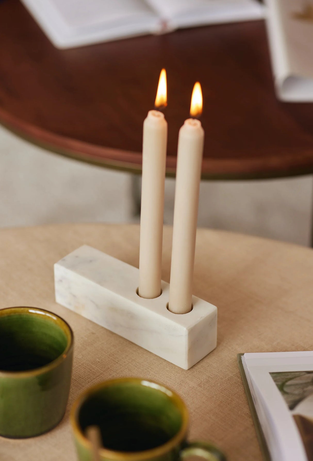 Marble Candle Holder - Sumiye Co