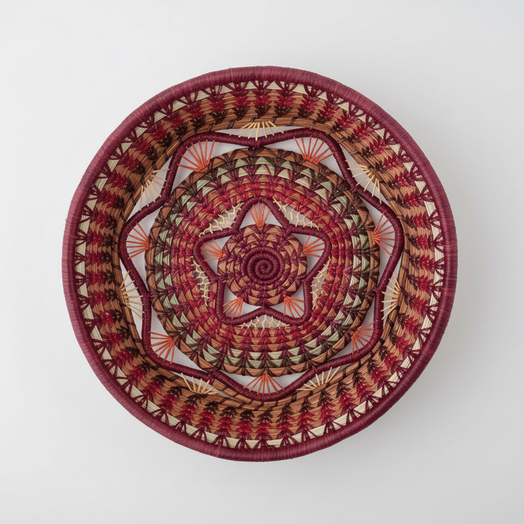 Rosenda Basket in Wine - Sumiye Co