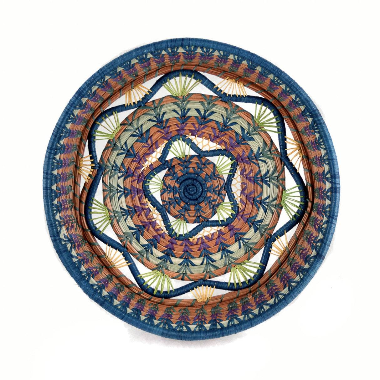 Rosenda Basket in Teal - Sumiye Co