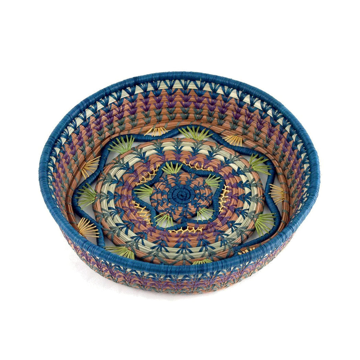 Rosenda Basket in Teal - Sumiye Co