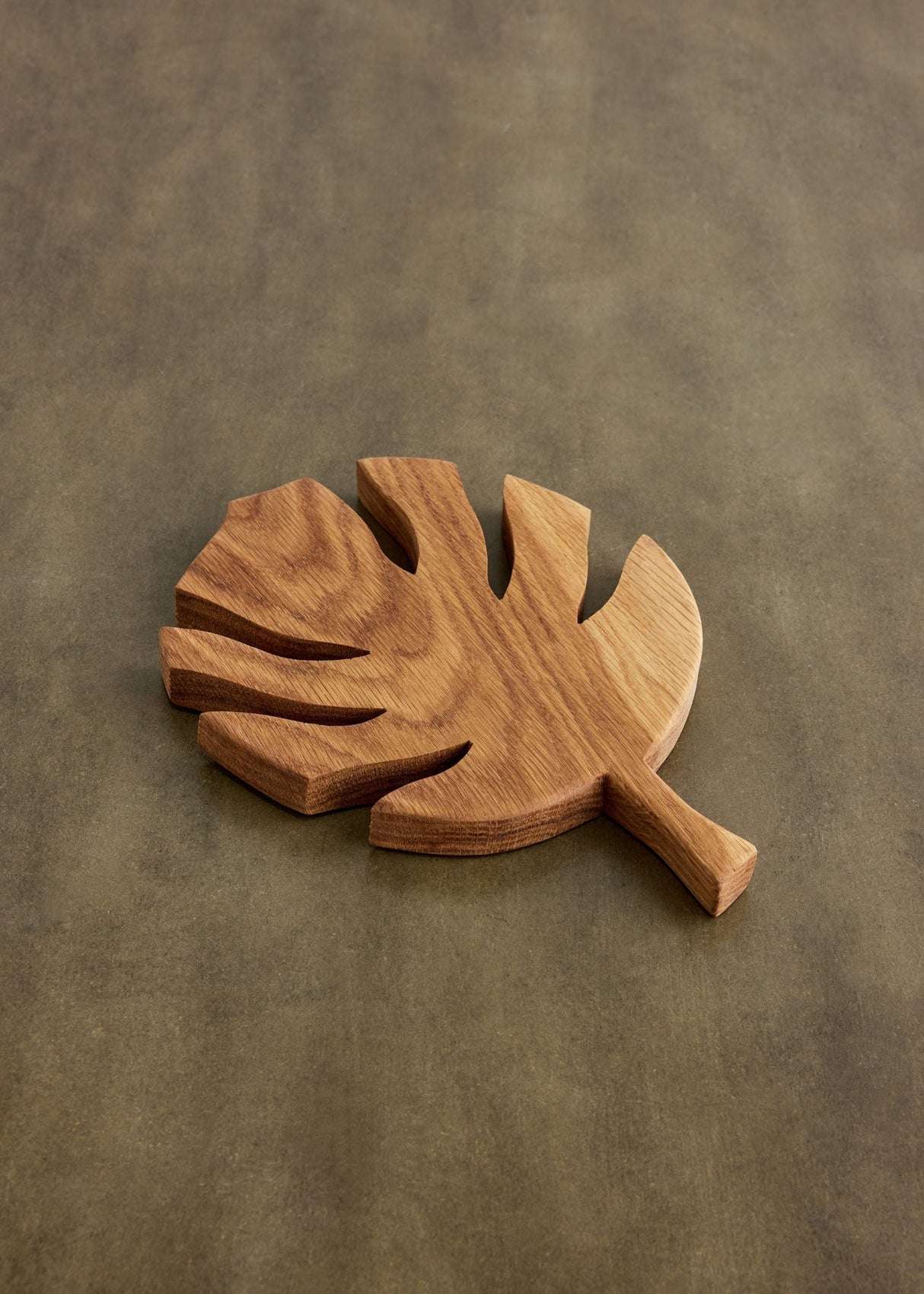 Palm Leaf Natrual London Plane Wood Trivet - Sumiye Co