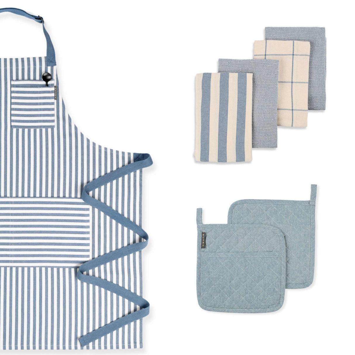 The Bakers Gift Set - Bib Apron, Pot Holder and Kitchen Towel Set-0