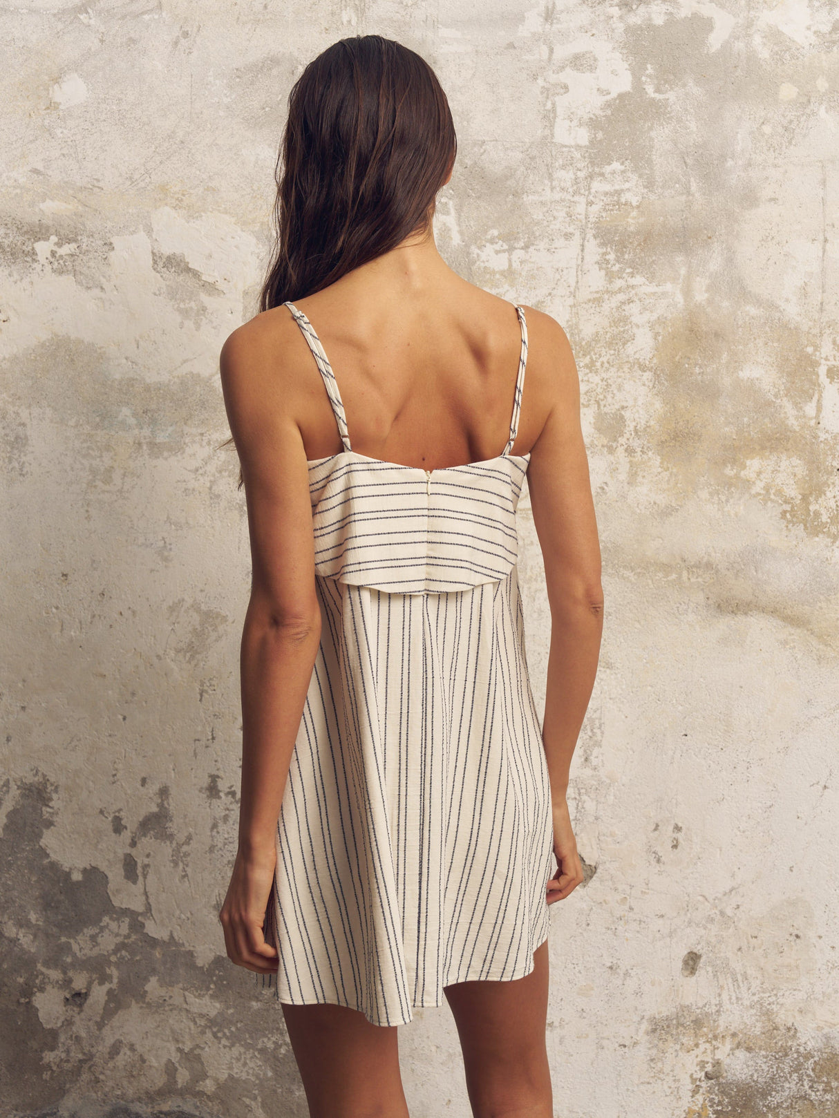 Puglia Stripes Mini Dress - Navy - Sumiye Co