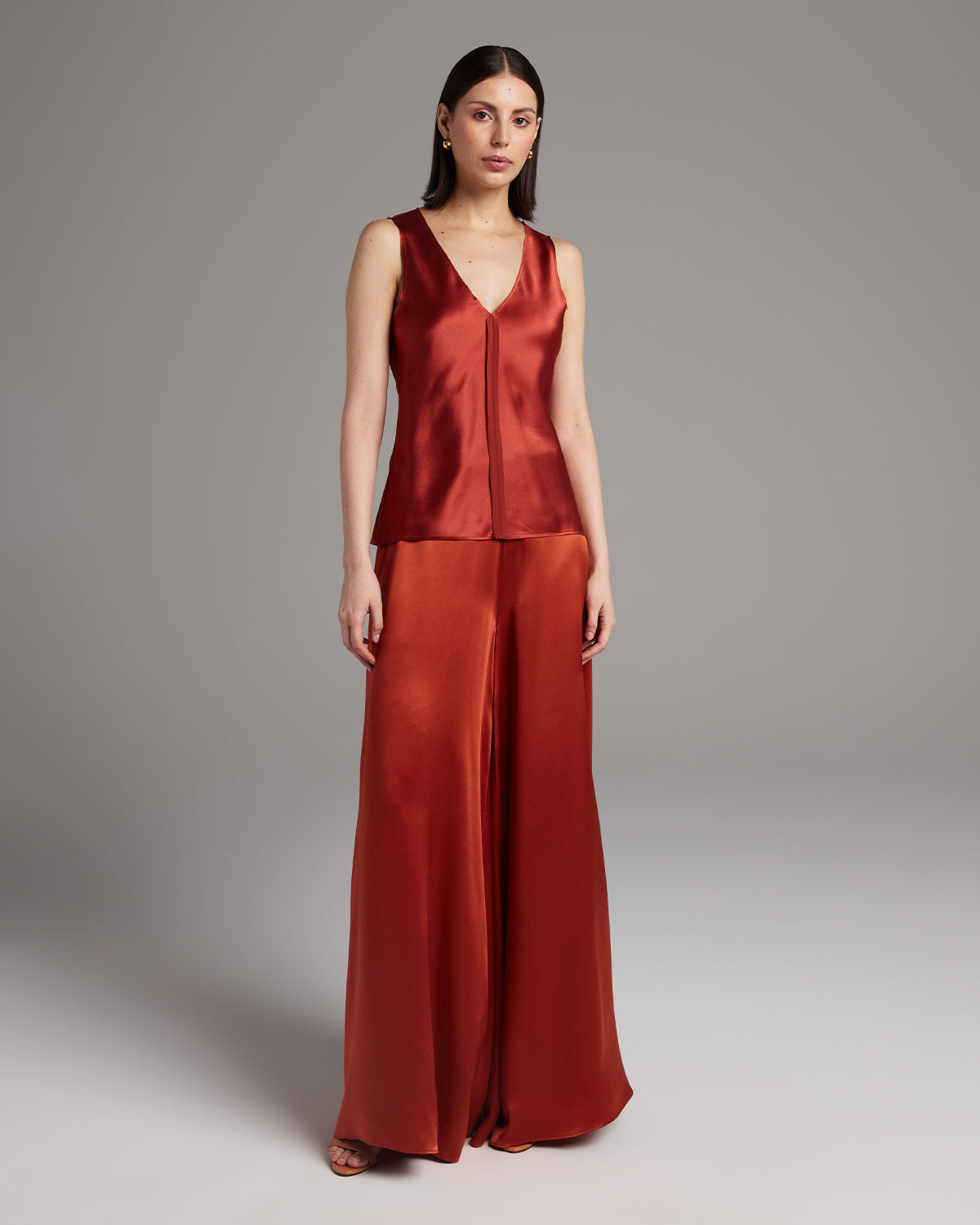 Silk Raw Edge Tank - Sumiye Co